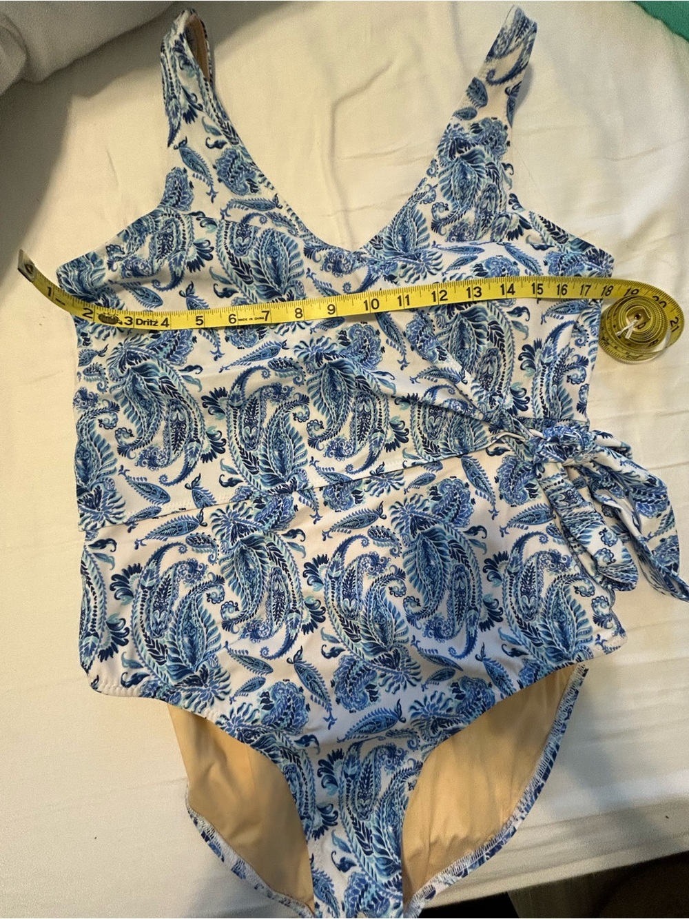 Cabana Life Blue Paisley One-Piece Swimsuit - Picture 3 of 10
